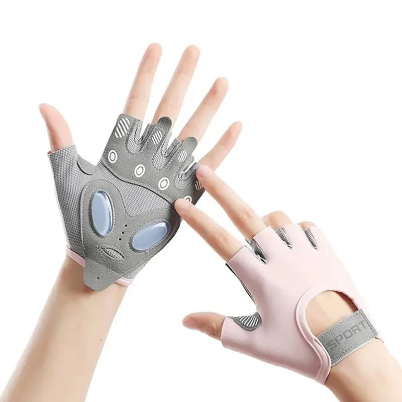 Gym Gloves Half-Slip Die With Support Powder Shock Absorber for Lifting Weights Cycling Crossfit Woman