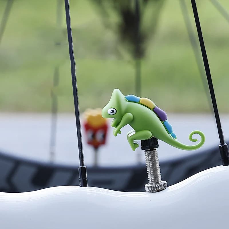 1pc Creative Bicycle Air Nozzle Cap Road Bike Silicone Cartoon Waterproof Valve Cover Mountain Bike Decoration Riding Equipment
