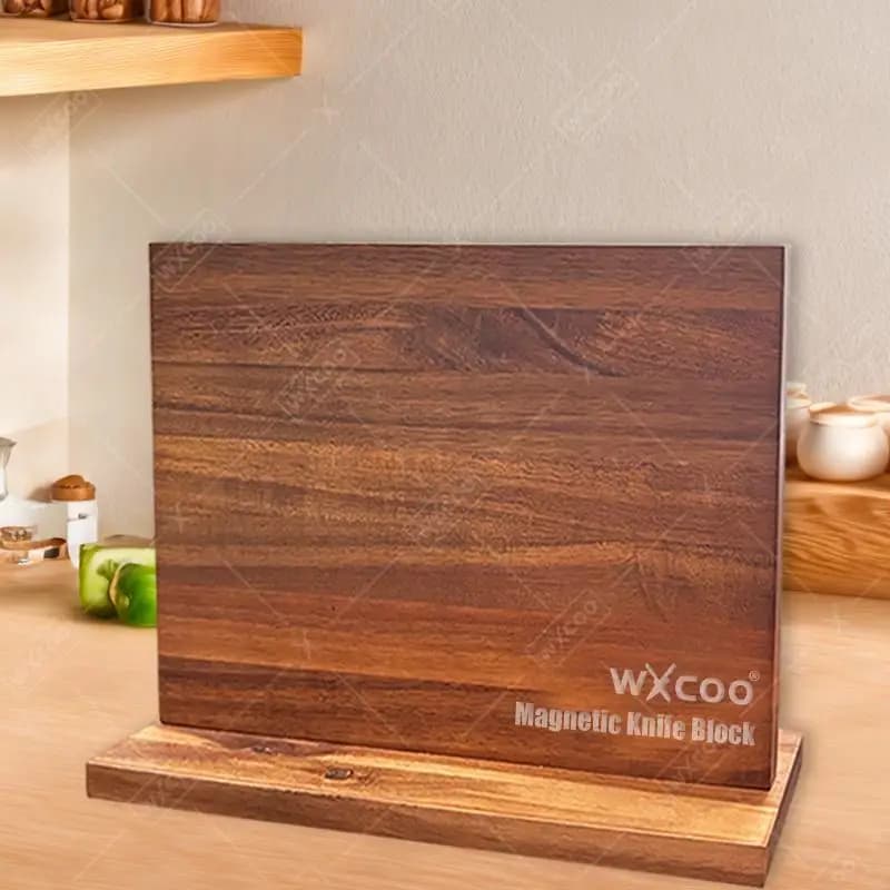 Kitchen magnetic knife holder for the home Kitchen knife holder in acacia wood knife holder for storing supports with powerful and improved magnets