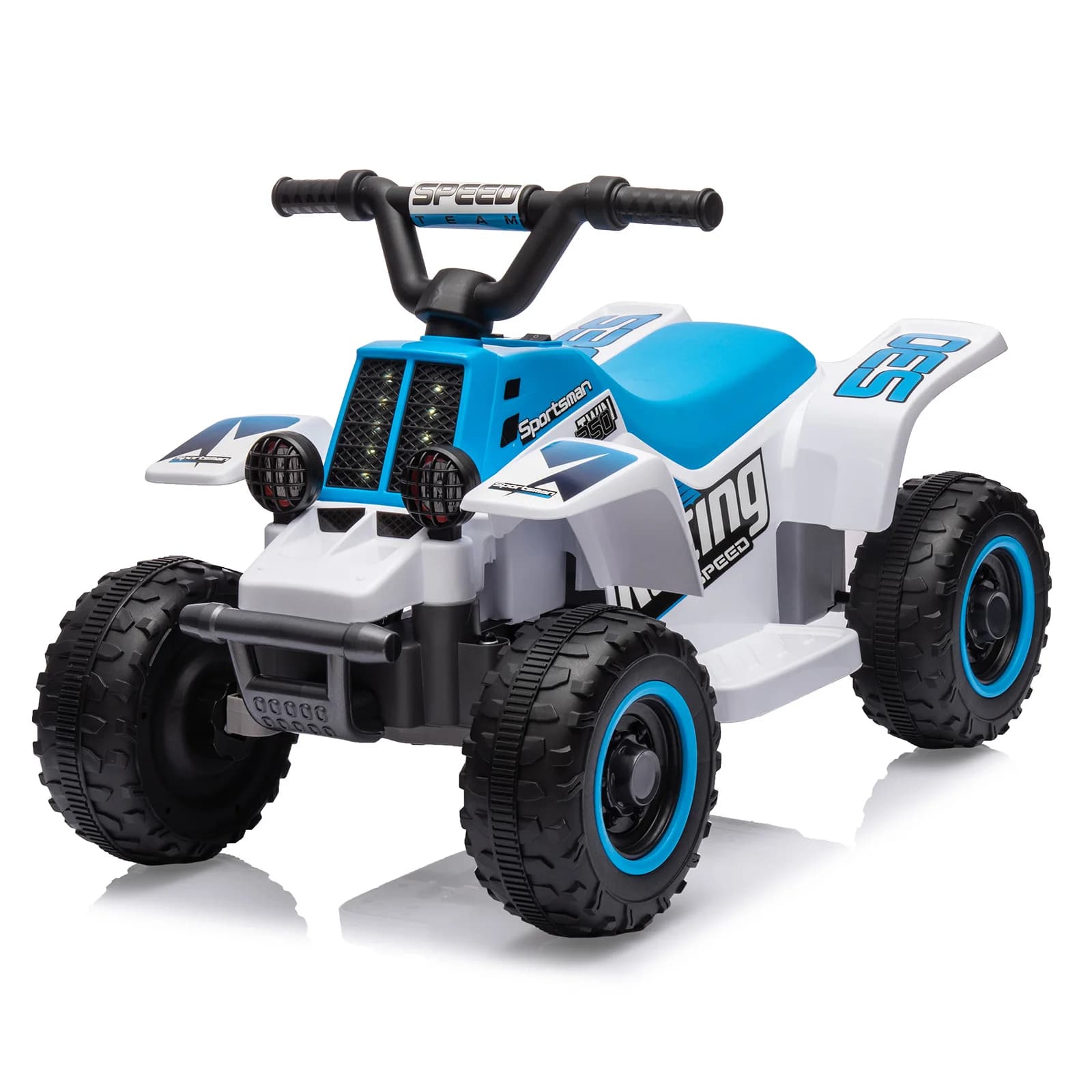 ATV Elettrico per Bambini 6V, Auto Giocattolo Ricaricabile con Marcia Avanti/Indietro, 2,4 km/h, Capacità di Carico 25 kg, per Bambini dai 3 Anni in su