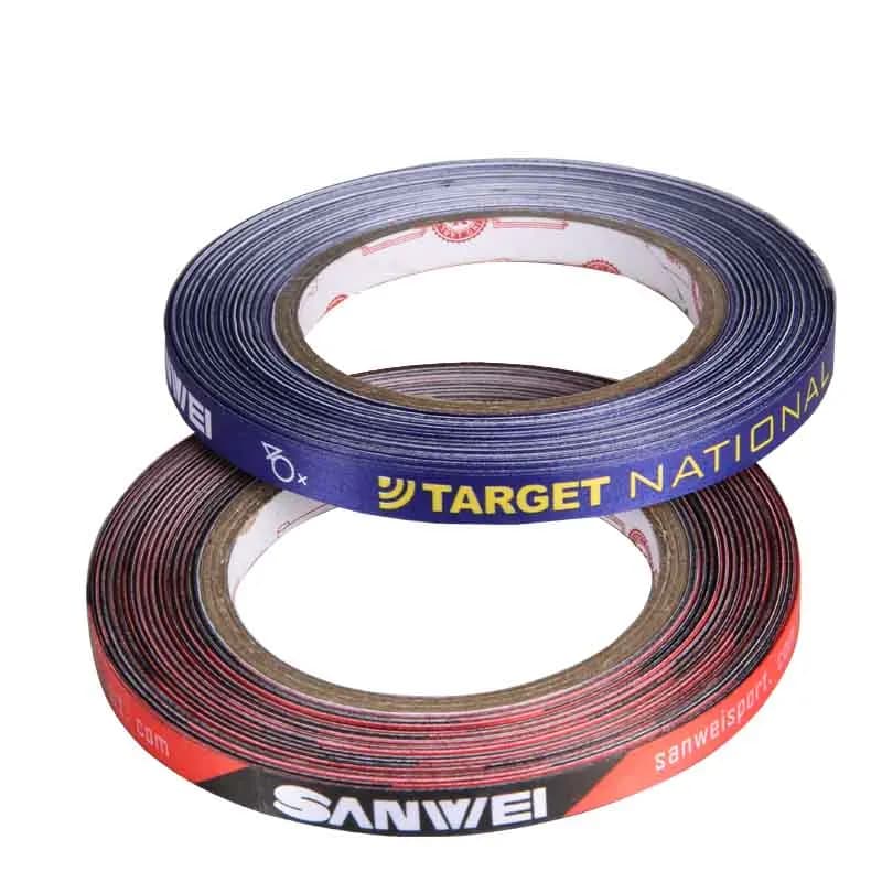 1cm * 25M SANWEI Ping Pong racchetta bordo nastro protezione laterale bersaglio originale nazionale Ping Pong pipistrello nastro protettivo accessori