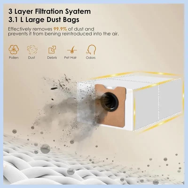 MLGB-Replacement Parts For Eufy Vacuum Omni C20 Main Side Brush Hepa Filter Mop Cloth Dust Bags Accesories Kit