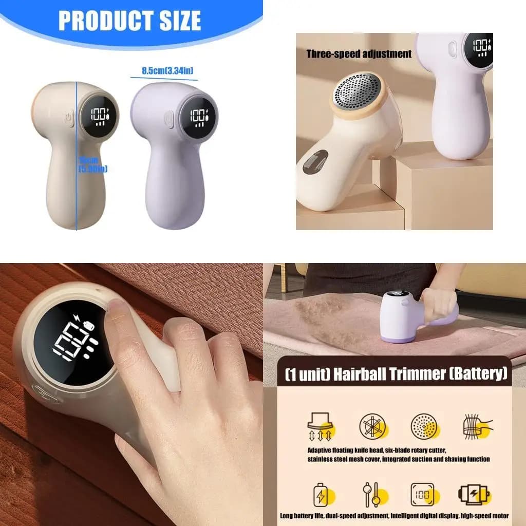 D0AB Rasoi per piccoli tessuti a ricarica rapida Levapelucchi portatile Impugnatura ergonomica Protezioni sicurezza Struttura