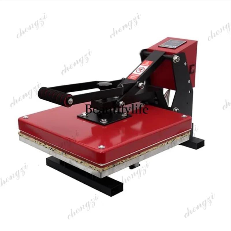 A69 WJW 38x38CM Slide Rail High Pressure Heat Press Machine T-shirt Printing Machine Sublimation