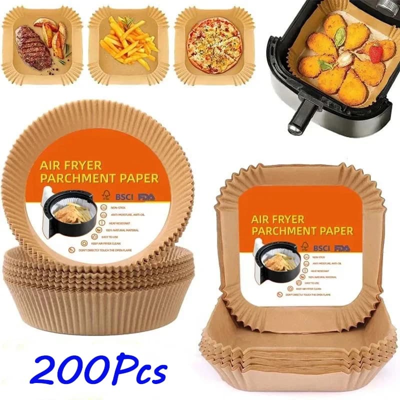 50/100/200 Pz Air-driving oven paper Airfryer Rolling oven cards Air-driving paper paper towels