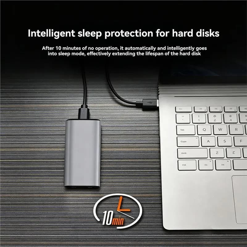 M2 SSD Case 10Gbps USB-C For NVME Protocol SSD Enclosure Adapter External For 2230 2242 2260 2280 SSD