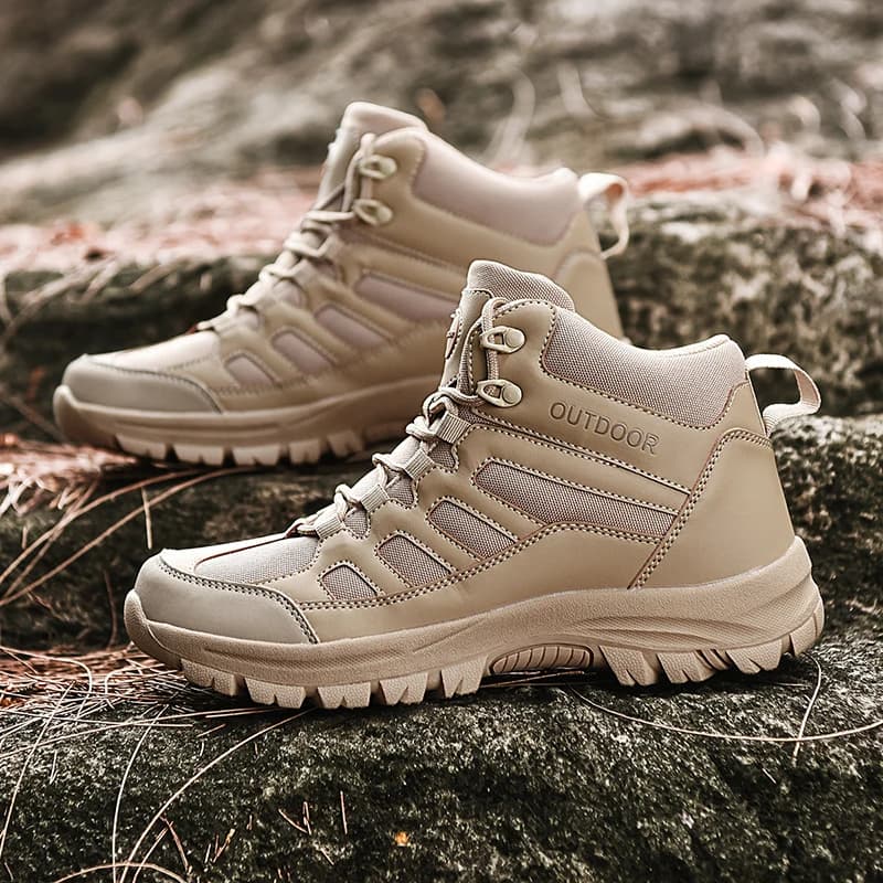 Men's Hiking Shoes Large Size 39-49 Outdoor Breathable Trekking Sneakers Anti Slip Mountain Climbing Shoes Men's Tactical Boots