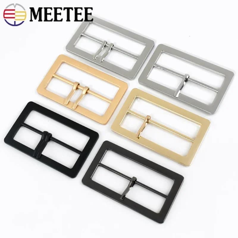 5 Pz 25-50mm Metallo Tri Glide Regolazione Fibbia Spille Chiusura Cursore Cintura Donna Cappotto Bagagli Bottone Decorativo Accessori FAI DA TE