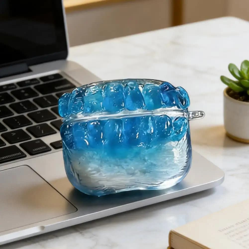 Earbud Protective Case Scratch-resistant Earbud Case 3d Fake Teeth Earbud Case Denture Wireless Charging Cover for 1/2/3/4