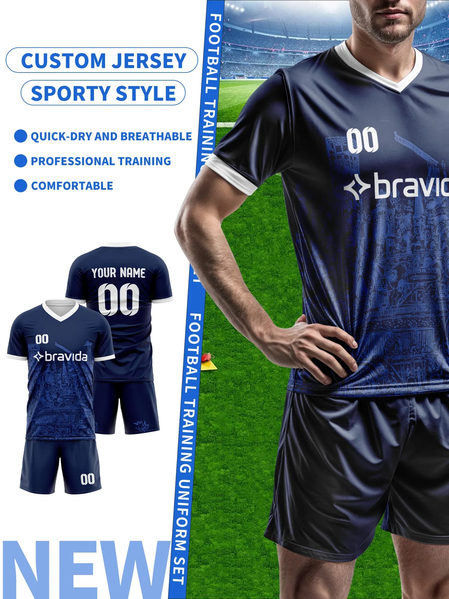Create Your Custom Football Knit | Name and Number Custom | Breathable Football Knit, Custom Football Knit with Custom Print