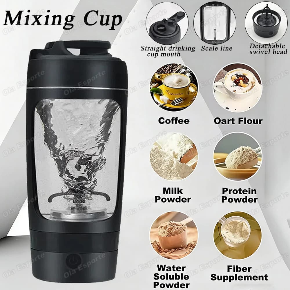 2026 New 630ML Blenders Electric Mixing Cup Portable Cup Protein Powder Shaker Bottle Mixer For Travel Home Office Kitchen Tools