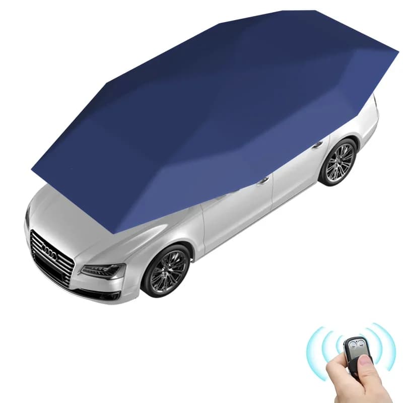 Suv Protezione solare per auto completamente semiautomatica Parasole Carport mobile Pieghevole Scudo termico con telecomando Protezione antipioggia e antigrandola