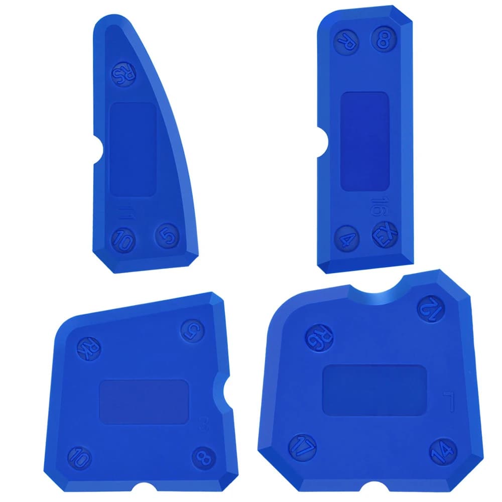4 pcs Set of Instruments for Clutching Concrete Scraper Sealant Removal Device for Shower Tile Removal of Edges for Malt Kitchen Bathroom Cleaning Spatula