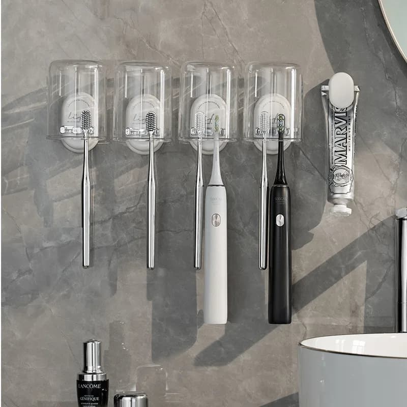 Toothbrush holder for rack Organizer Electric Toothbrush Wall Mount No drilling