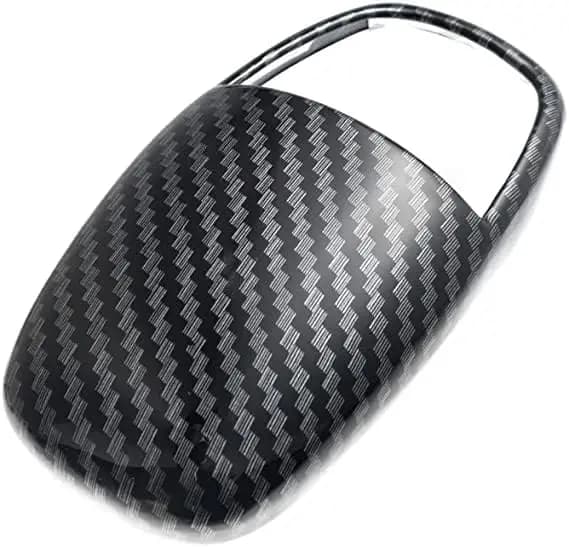 Rivestimento della copertura del pomello del cambio con effetto in fibra di carbonio per il caricatore Dodge Challenger 2015+