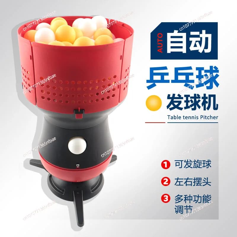 Lanciatore di palline da allenamento elettrico portatile con telecomando automatico robot da ping pong disponibile