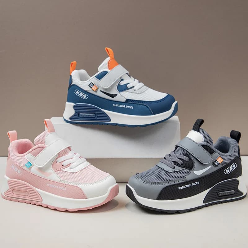 Scarpe Sportive in Pelle PU per Bambini, Tendenza Moda 2026, Sneakers per Bambini con Suola Morbida, Scarpe da Corsa per Ragazzi e Ragazze per Esterni