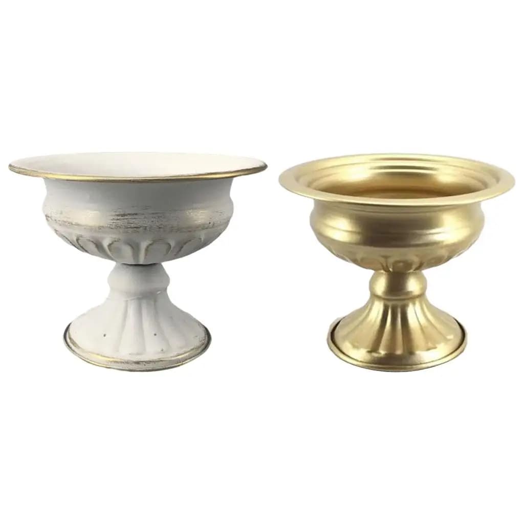 Elegant Decorative Metal Indoor Plant Pot Planter Home Office Tabletop