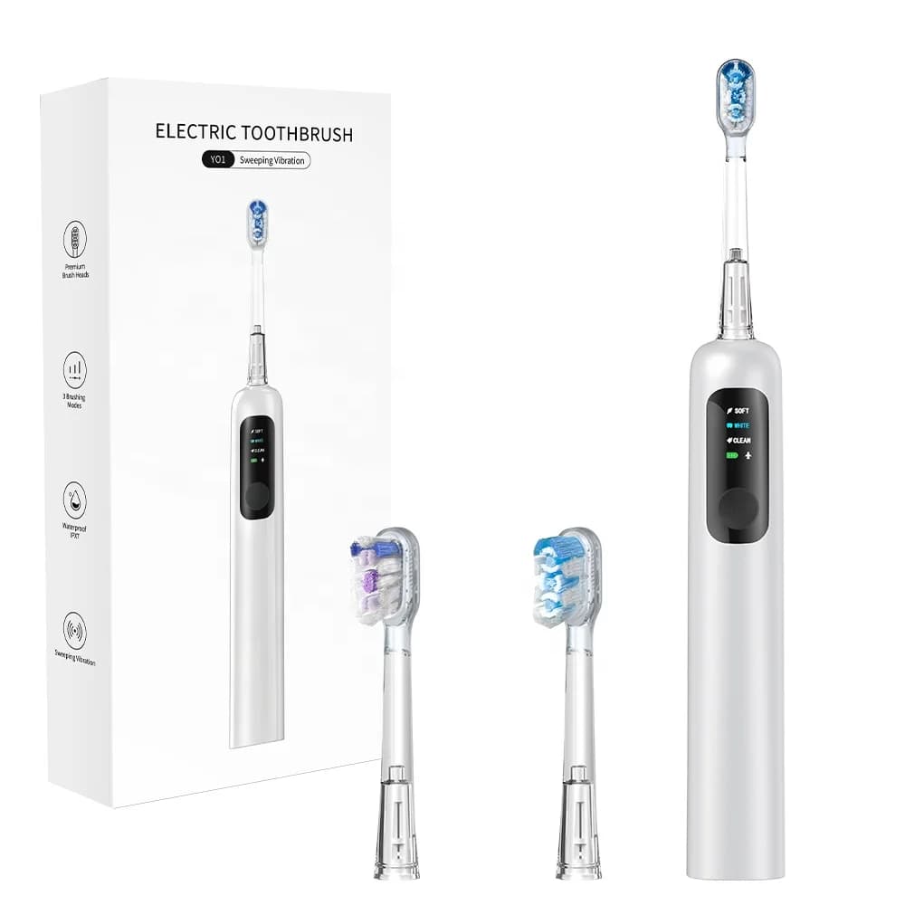 Customized private label 2000mAh IPX7 Rechargeable for adults Sensitive parents Professional sonic electric toothbrush