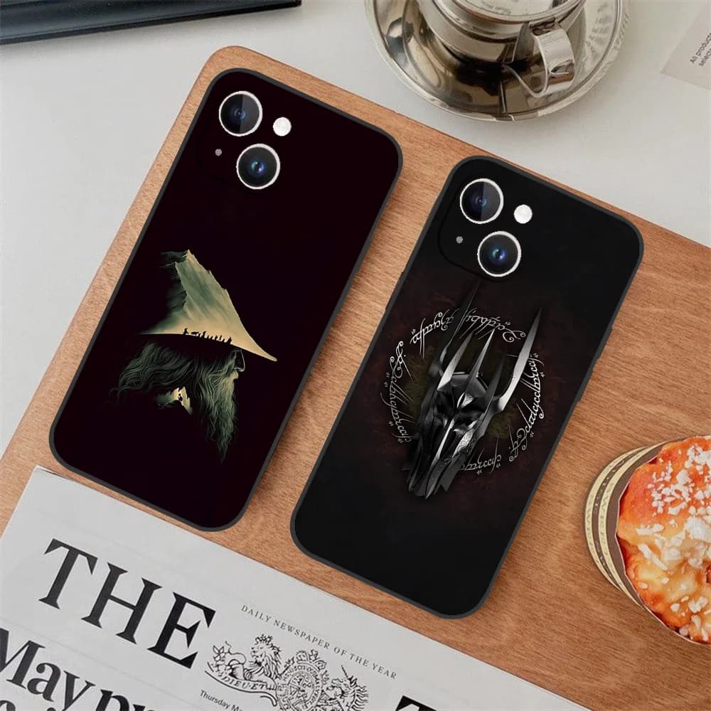 Film Il L-Lord R-Rings Cassa Del Telefono Per Iphone 16 15 11 13 14 Pro Max 7 8 Plus X Xr Xs Max 12mini Nero Shell Caso Della Copertura