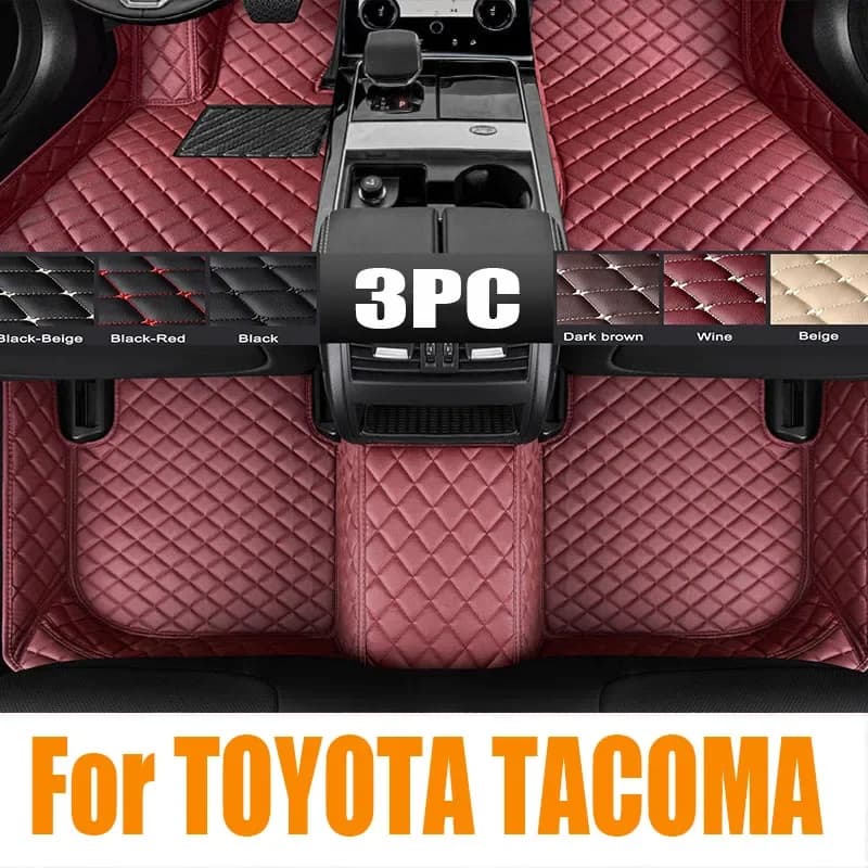 Tappetini per bagagliaio per auto durevoli originali TPE Nuovo materiale 3D 5D TPE Tappeti per auto per TOYOTA TACOMA SUPER CREW 2016+