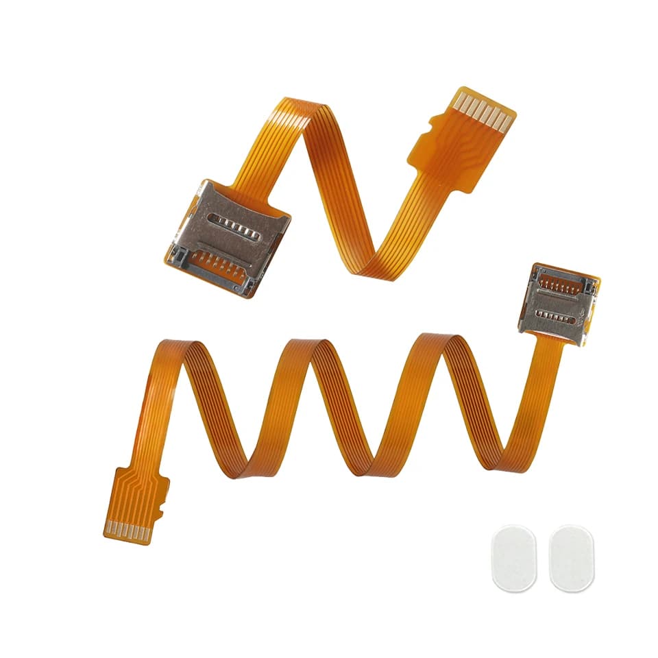 Cavo di Prolunga Piatto Morbido FPC Corto da 10CM 15CM 25CM per Schede di Memoria Micro SD TF, da Maschio a Femmina TF