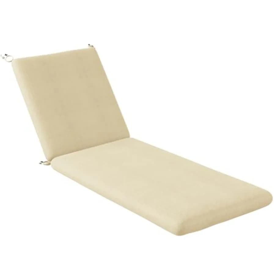 Cuscini per Chaise Longue da Esterno 72"x22.5"x3.5" in Lino, Resistenti allo Sbiadimento, Impermeabili, con Rivestimento Rimovibile e Imbottitura Spessa e Morbida