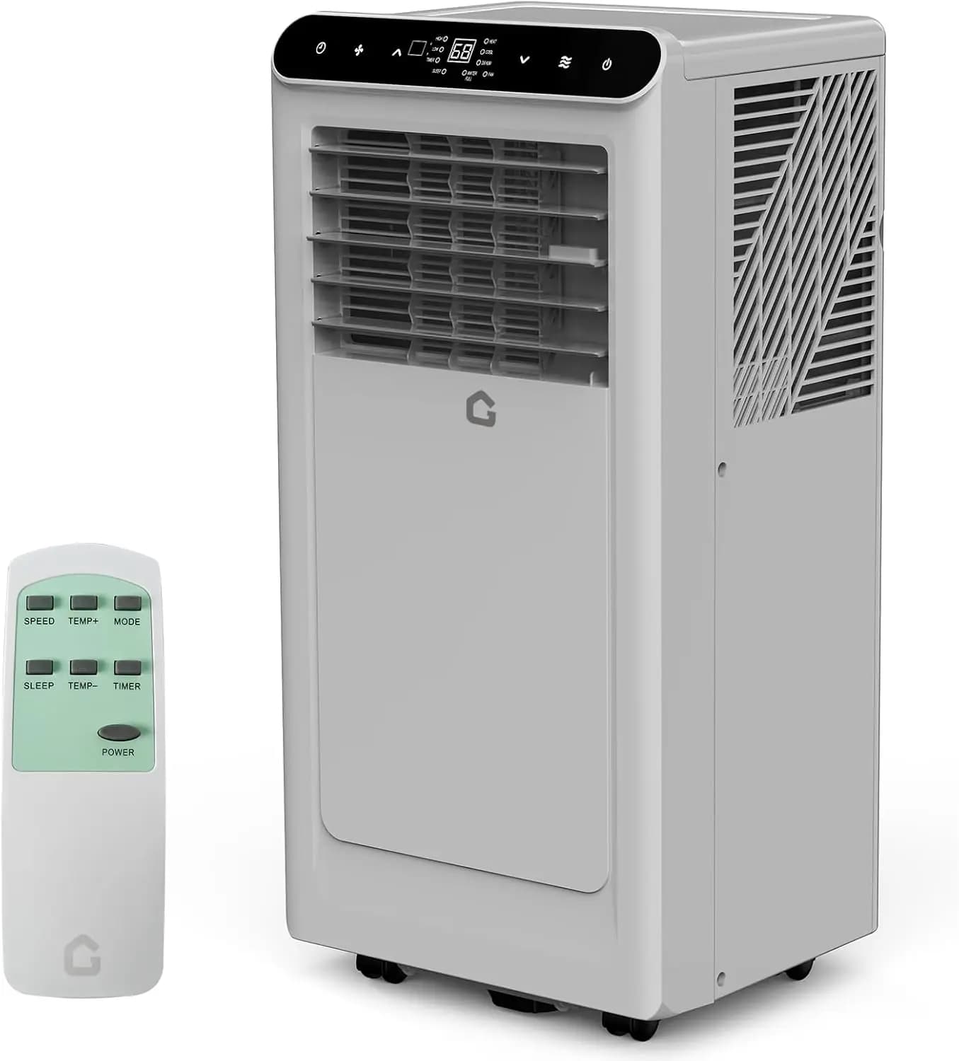 Condizionatore portatile da 10.000 BTU, unità CA portatili 3 in 1 per stanze con ventola, deumidificatore, raffredda fino a 450 piedi quadrati. Aria ambiente