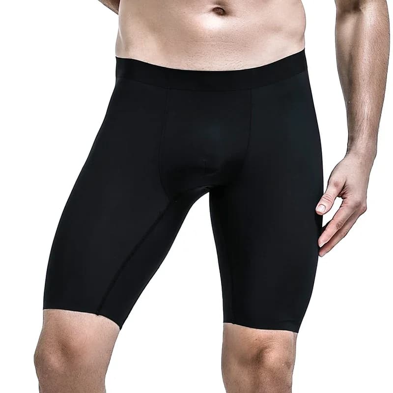 2PCIntimo sportivo da uomo, seta estiva da uomo ad asciugatura rapida, gambe allungate e antifrizione, allargato, grassoccio, sciolto, a quattro cor