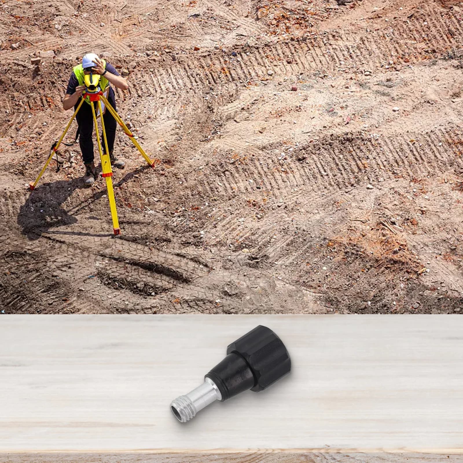Set di viti centrali in lega di alluminio per accessori treppiede, connessione sicura per teodoliti e misurazioni di livellamento