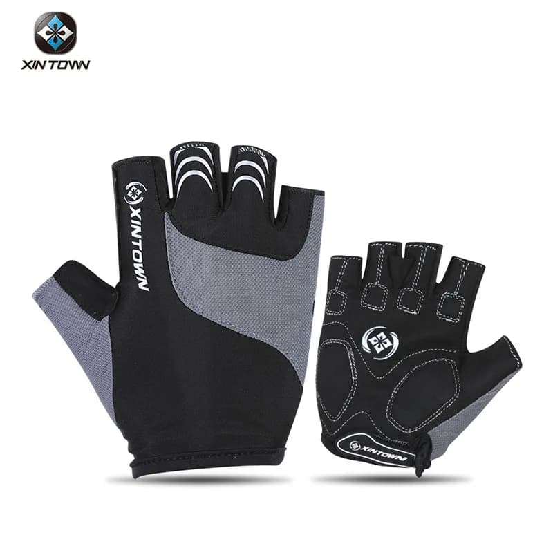 Guanti da Ciclismo Mezze Dita XINTOWN, Guanti Sportivi da Bici per Uomo, Guanti Corti per Fitness e Arrampicata