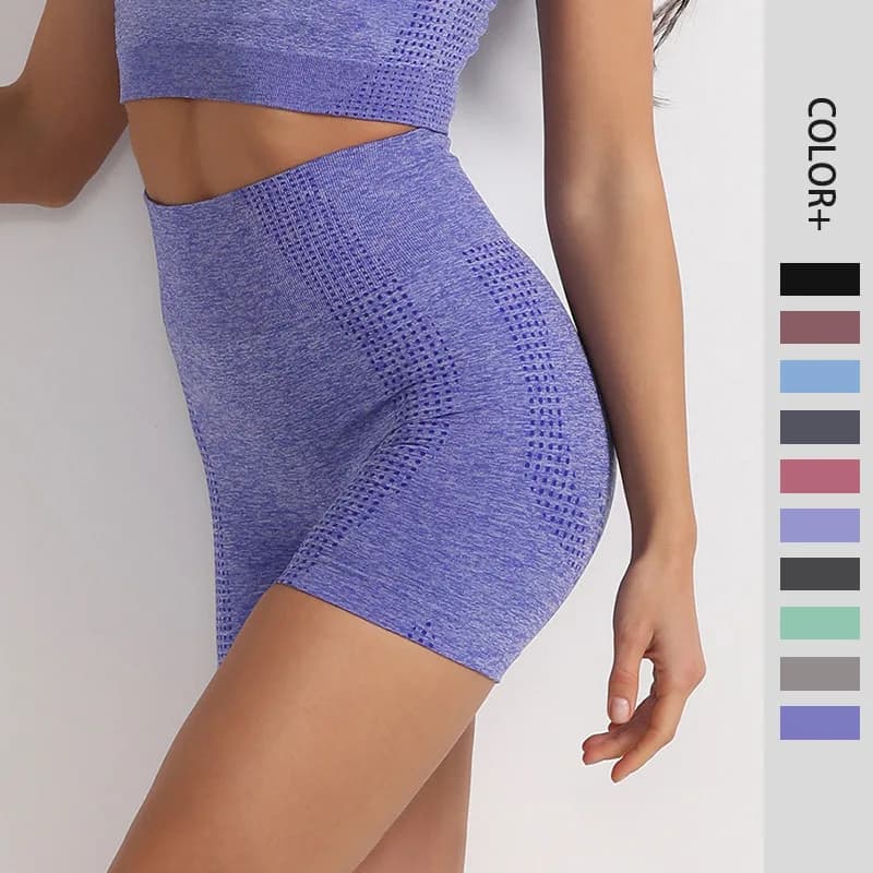 Seamless Yoga Shorts Gym Push Up Shorts Women's Sports Shorts High Waist Exercise Shorts Cycling Leggings Women's Sportswear