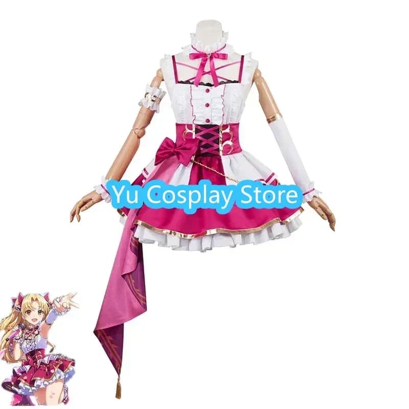 Yu-Cosplay Gioco Fate Grand Order Idol Ereshkigal Costume Cosplay FGO Splendido Abito Rosso Uniformi di Carnevale di Halloween Su Misura