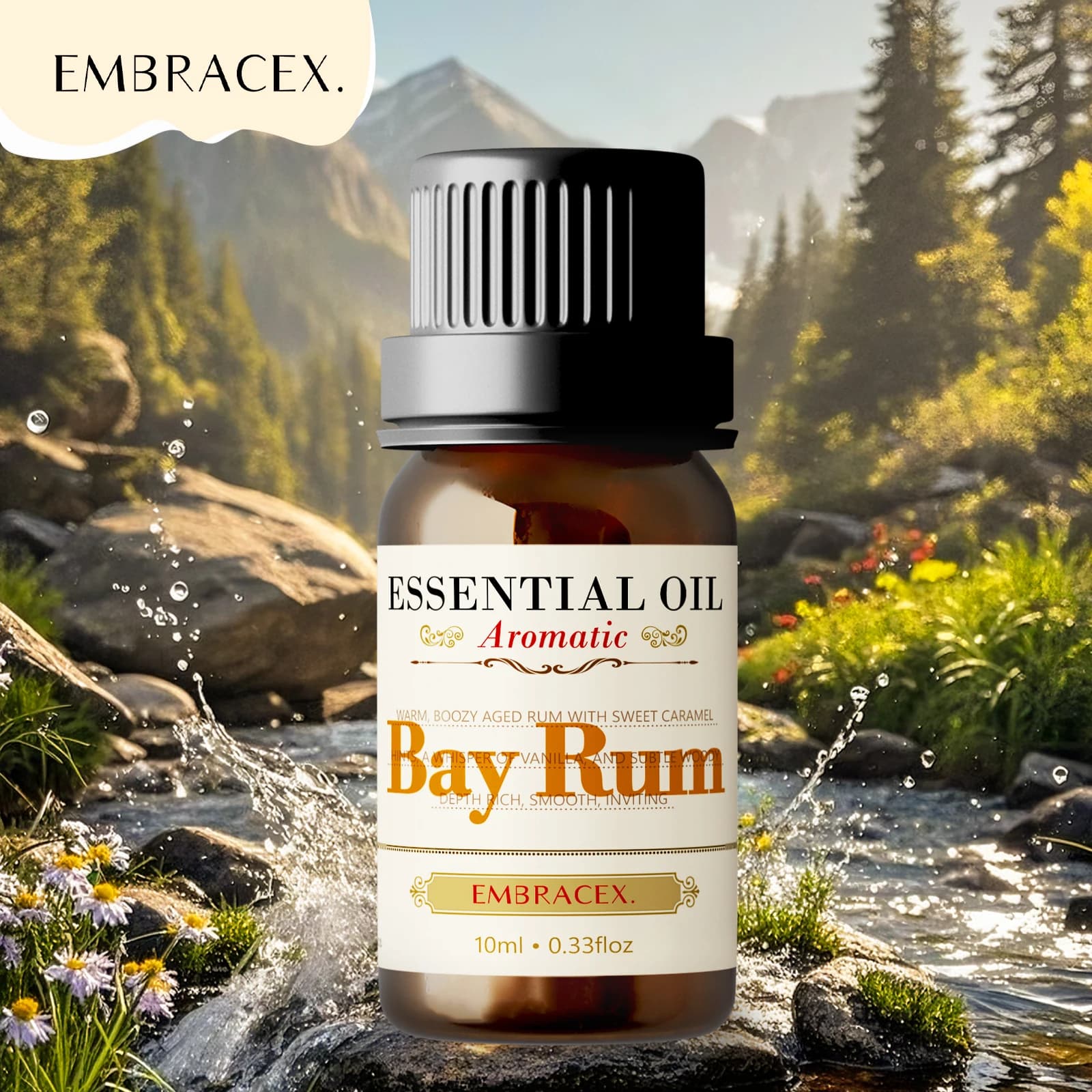 Essential Oils Bay Rum 10 ml Perfume Bay Rum Deodorant for environments Sweet fragrance Car perfume Gifts for the fragrances of friends