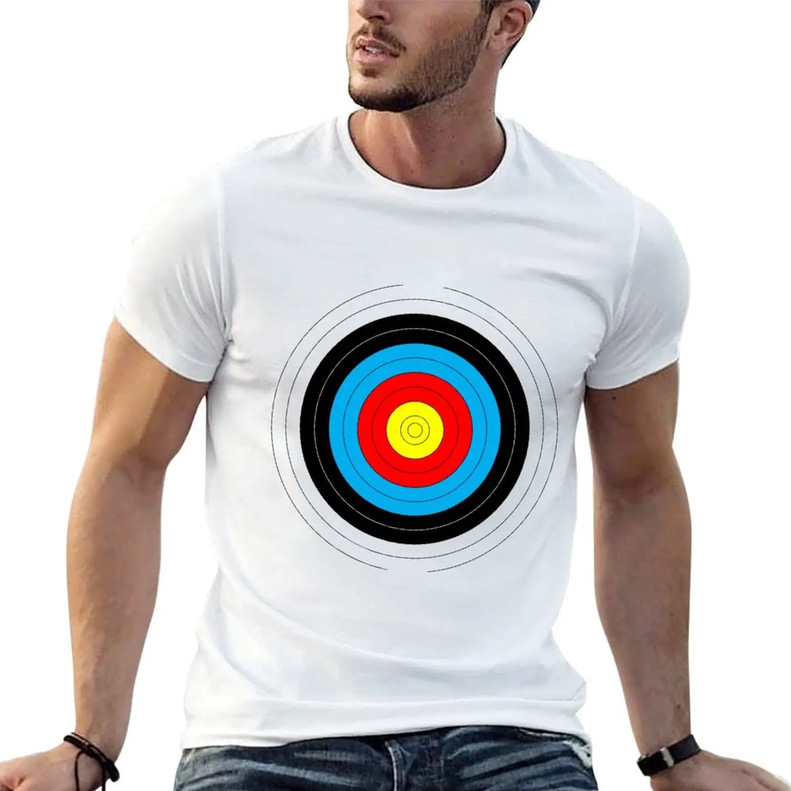 Archery target T-Shirt Casual Work Wear T-Shirt