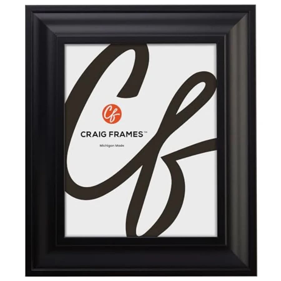 16x20 Picture Frame, Traditional Matte 2 Inch MDF Moulding