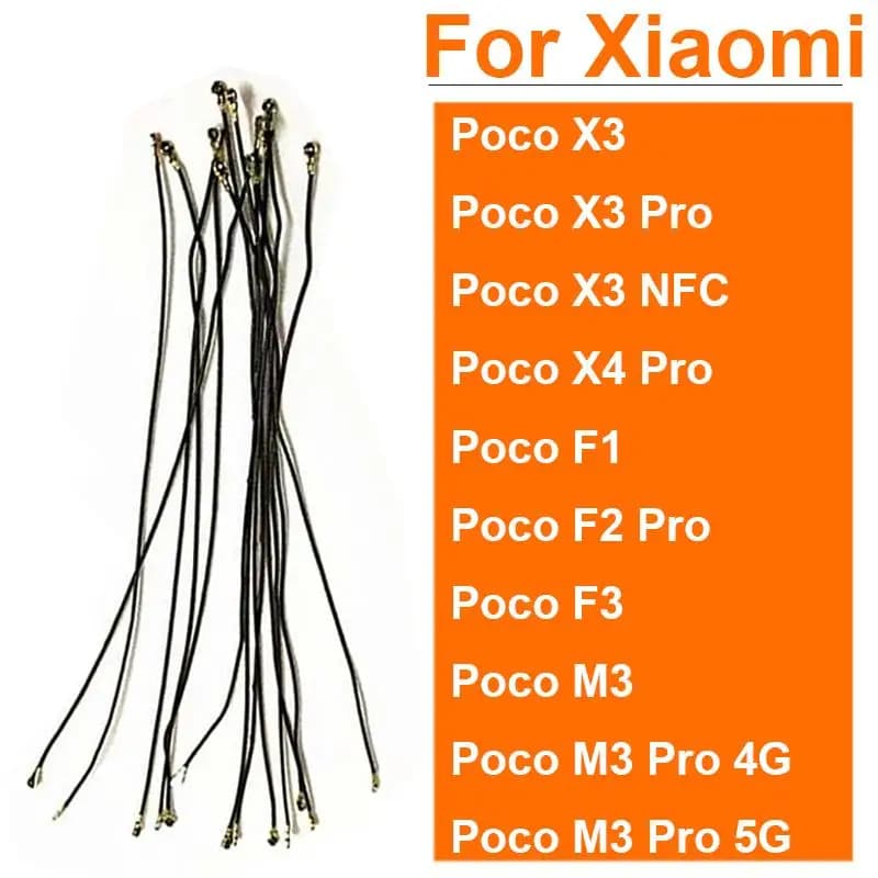 Cavo flessibile per antenna segnale Wifi per Xiaomi Pocophone F1 Poco M3 Poco X3 NFC F2 Pro F3 GT Cavo flessibile per cavo Wifi Parte di riparazione