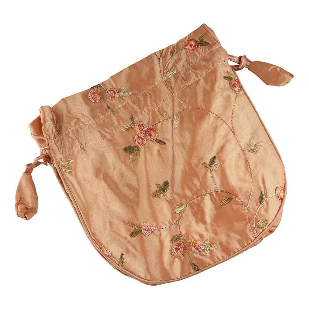 Mini Purse Wallets Sanitary Napkin Bag Hanfu Drawstrings Bags Jewerly Packing Bag Small Storage Bags Women Flower Handbags