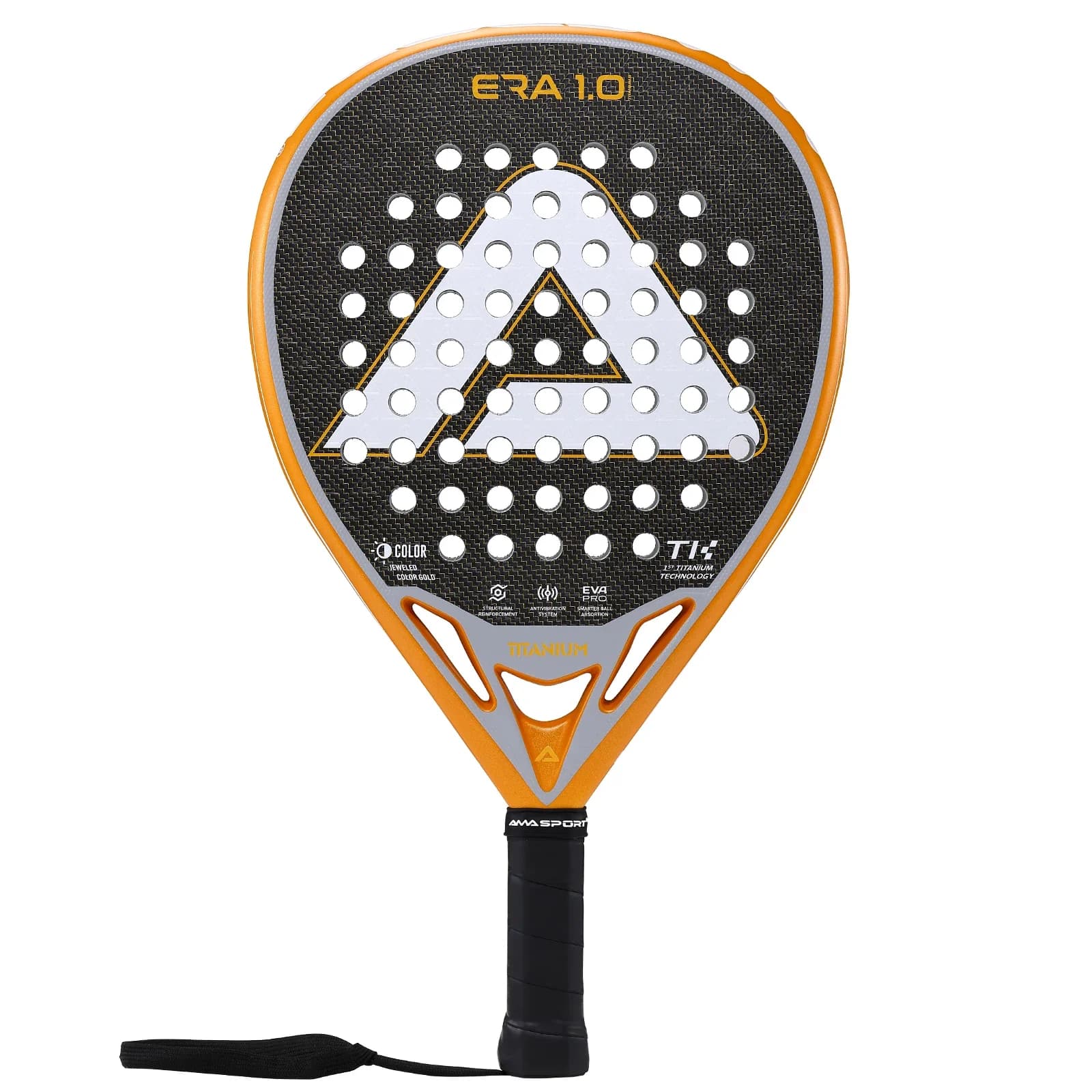 2025 AMA Sport Professional Manufacturer Logo Customized New Tech High Quality Hybrid Shape Carbon Fiber Padel Tennis Racket