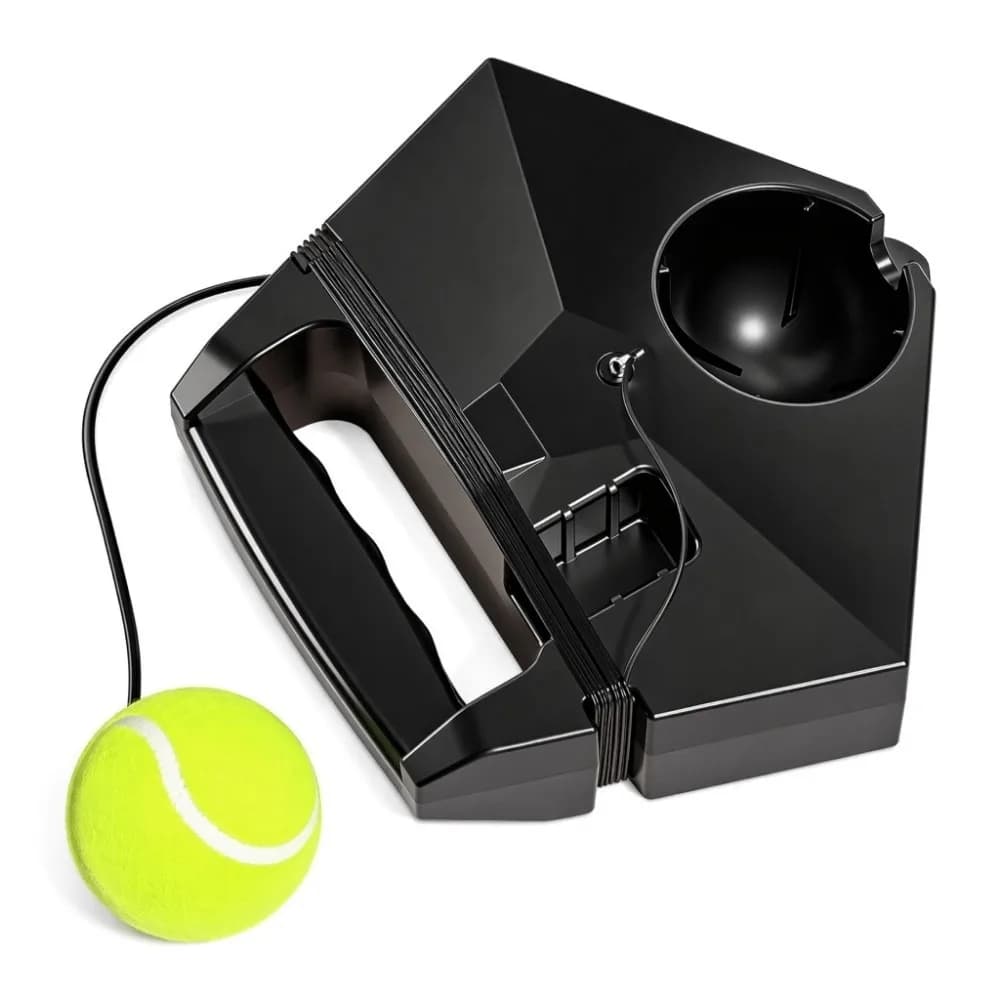 2pcs ABS Tennis Trainer Set High Elasticity Tethered Ball Tennis Rebound Trainer Portable Design Rebound Ball
