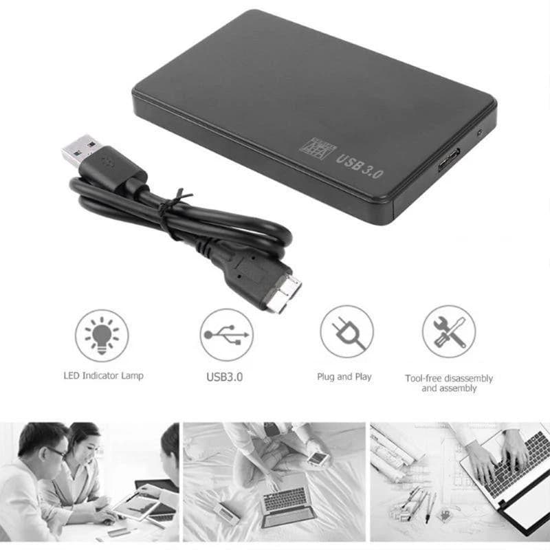 Custodia per disco rigido con custodia HDD da 2,5 pollici USB SSD 6 Gbps per custodia da 2 migliore vendita