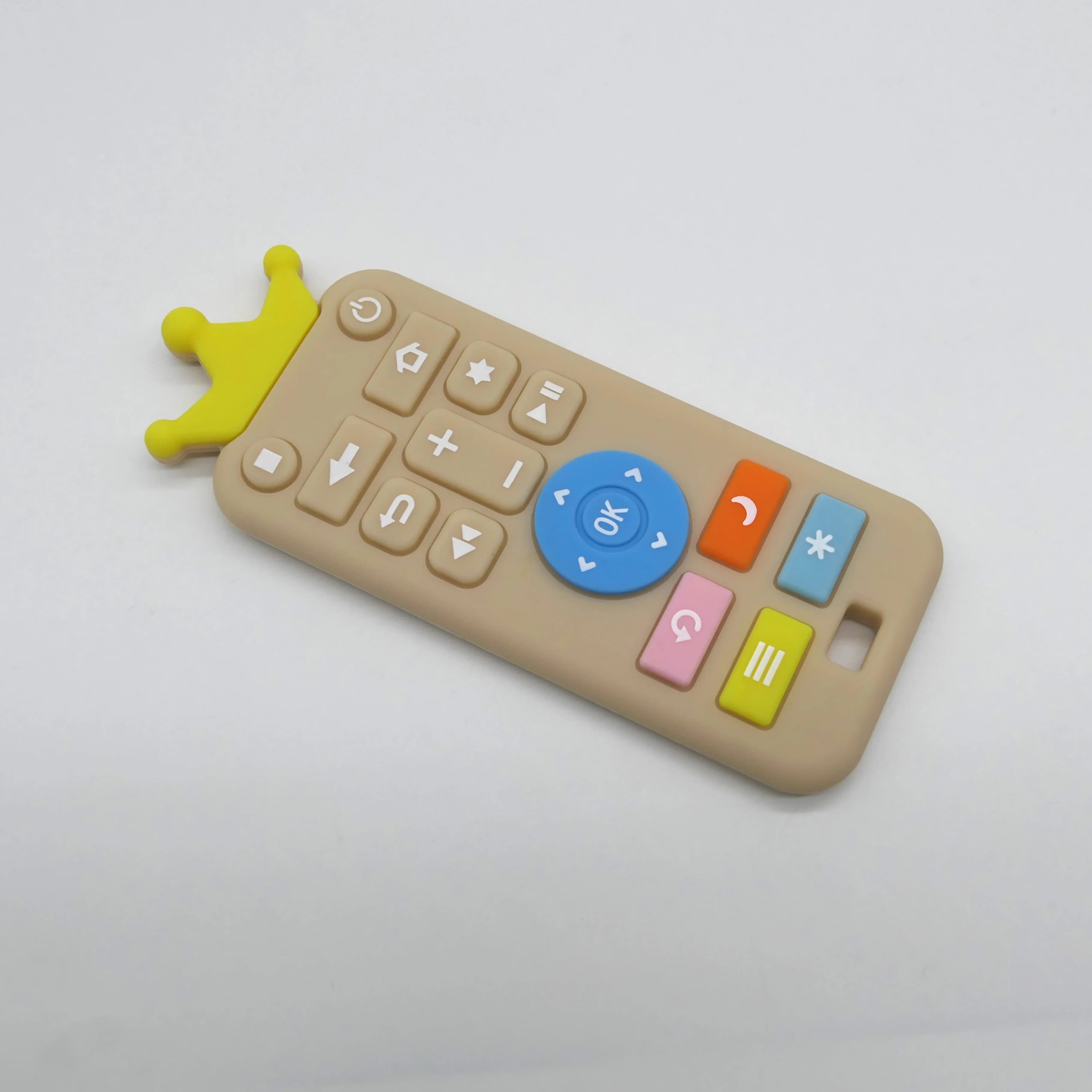 1 Pezzo Massaggiagengive in Silicone per Neonati, Braccialetto Anti-Morso a Forma di Telecomando, Giocattolo da Mordere per Bambini