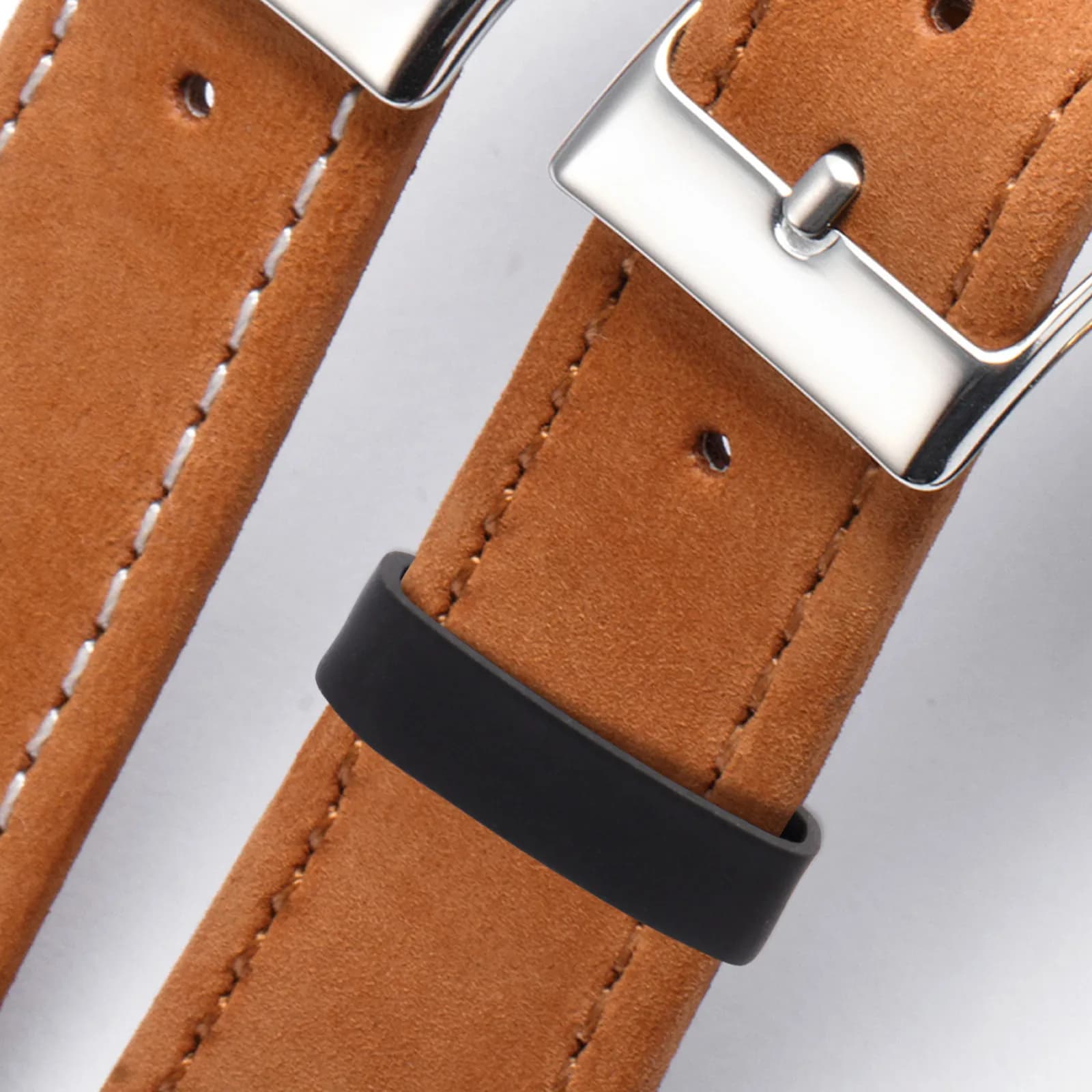 4Pcs Watch Band Buckle Ring High Grade Rubber Anti-Fall Loop Holder Easy Install No Fade Comfort Fit for Suunto Core