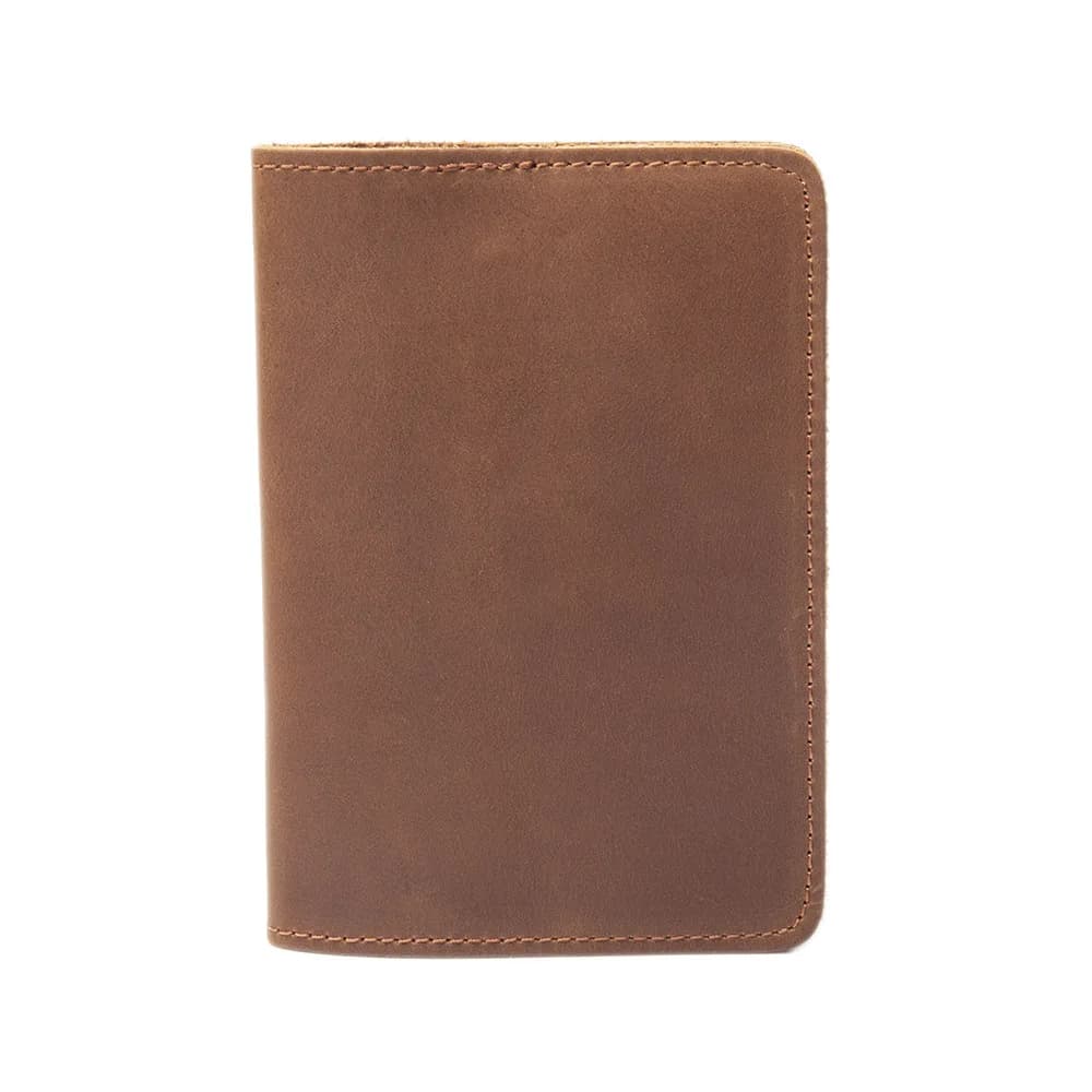 Porta passaporto in vera pelle Crazy Horse Cover Organizer per documenti da viaggio Custodia a portafoglio tascabile RFID