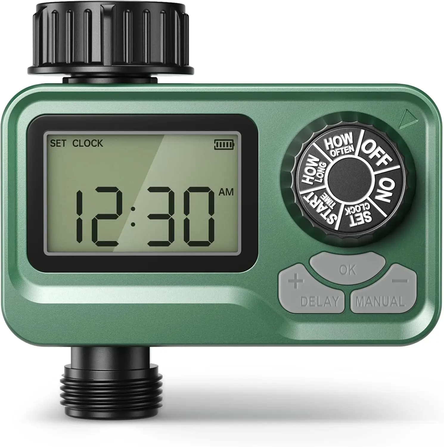 BN LINK Programmable Sprinkler Timer with Rain Delay – Waterproof Digital Water Timer for Garden Hoses, Manual & Auto Modes – Id