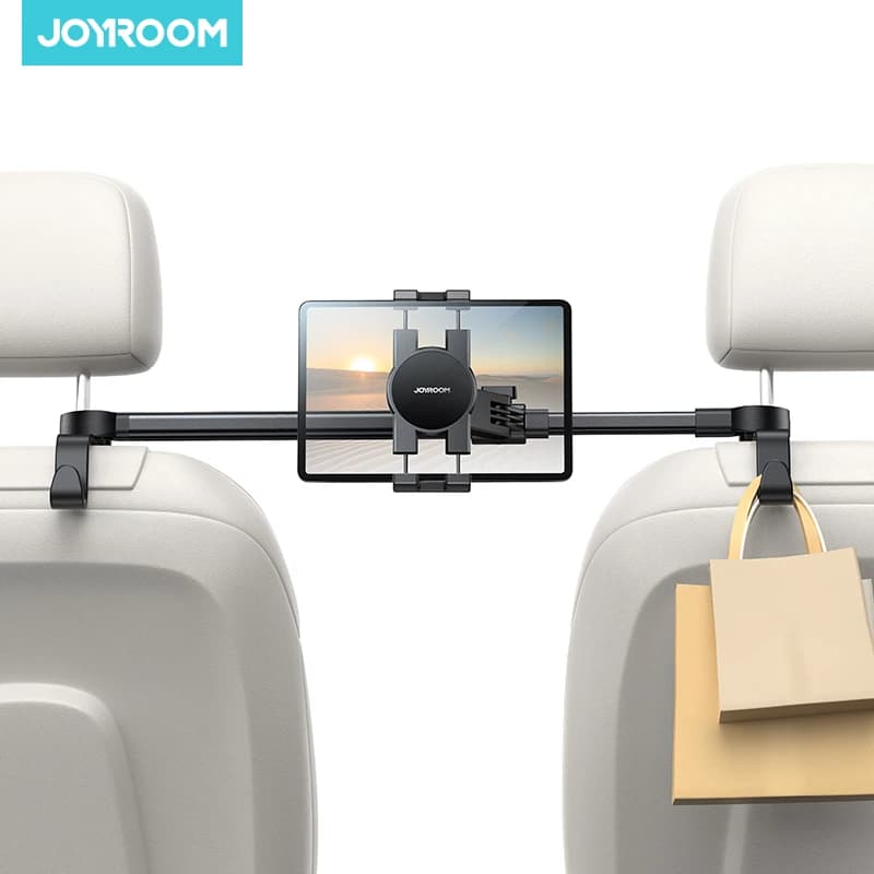 Joyroom Supporto per tablet per auto Supporto per bracciolo di estensione Supporto per poggiatesta per sedile posteriore per dispositivi iPad Pro, Air, Mini, Galaxy Tab 4.7-13"