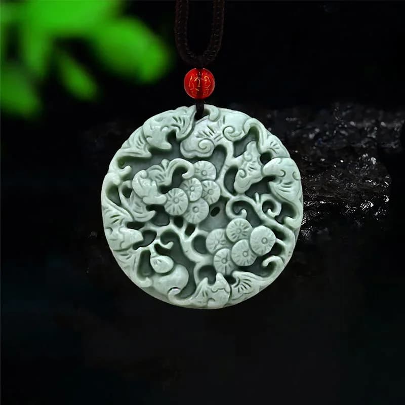 Pendant jade bat pendant necklaces man stone precious natural precious stones green fashion necklace Charms luxury amulet jewelry gift man