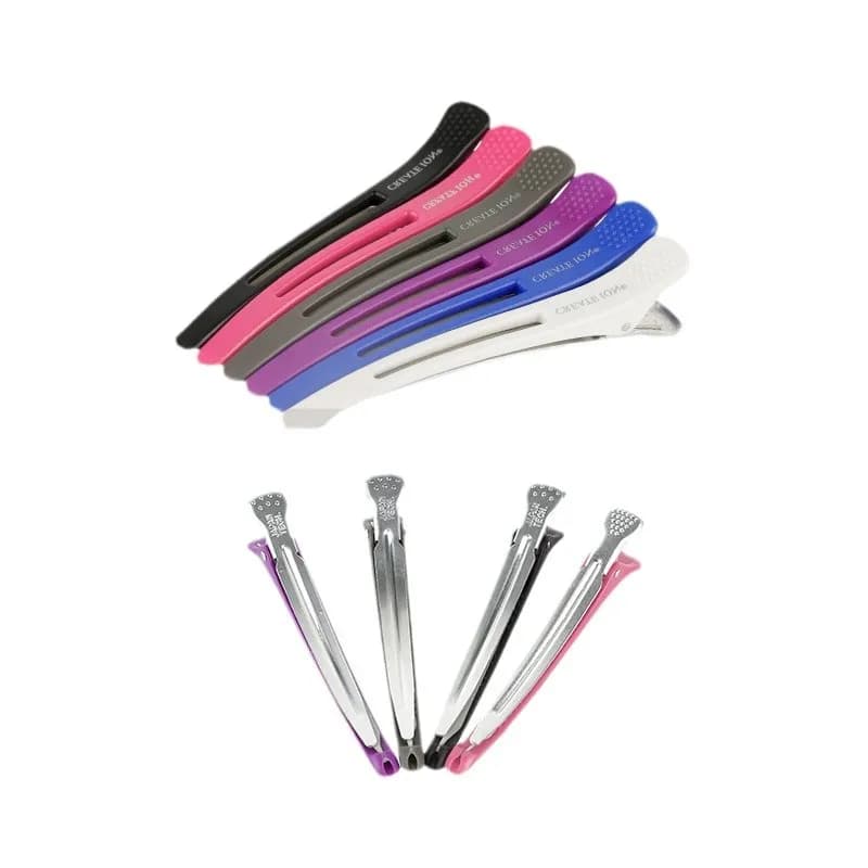 No-Crease Hair Clips for Salon Sectioning & Styling - Duck Bill Clips Hairpins for Cutting, Fringe & Updos