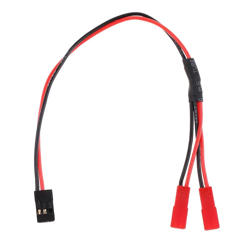 Cavo sdoppiatore cavo connettore JR 1 maschio a JST 2 femmina per elicottero RC