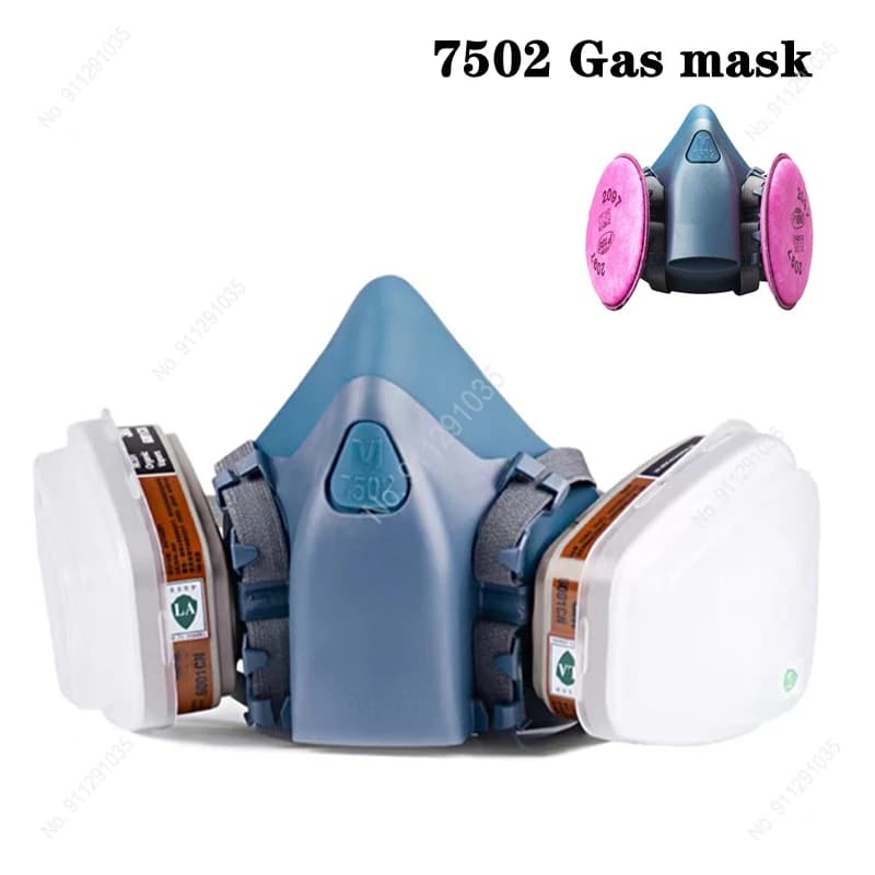 3 In 1/25 In 1/27 In 1 Industrial Painting Spray Breather Gas mask Safety clothing Work Filter Powder Mask Replace MMM 7502
